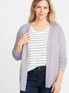 Old Navy Womens Soft-brushed Open-front Plus-size Sweater Lavender Size 4x