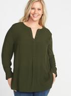 Old Navy Womens Plus-size Popover Tunic Royal Pine Size 4x