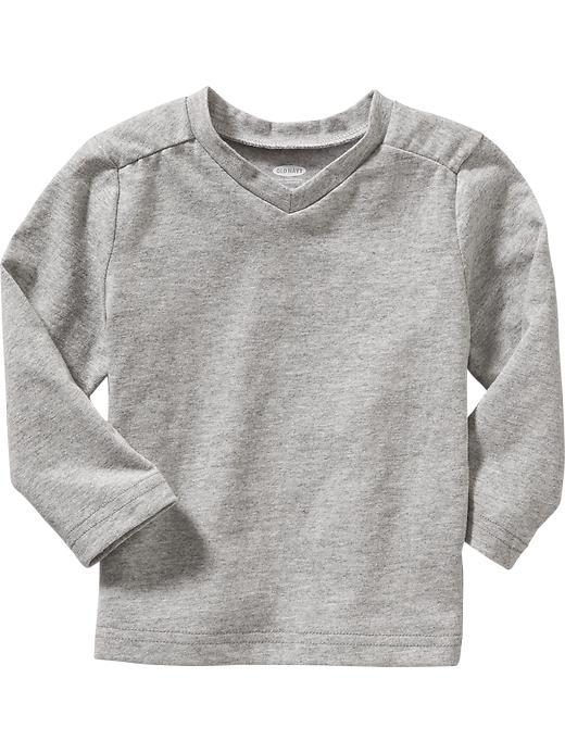 Old Navy V Neck Tees - Heather Grey