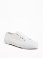 Old Navy Womens Canvas Sneakers For Women White Beach Size 11