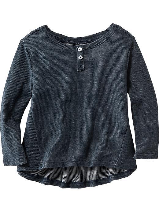 Old Navy Hi Lo Henley Top Size 12-18 M - Carbon