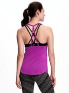 Old Navy Go Dry Cool 2 In 1 Tank For Women - Opulent Iris