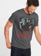 Old Navy Mens Michael Jackson';s Thriller Tee For Men Dark Charcoal Gray Size Xs