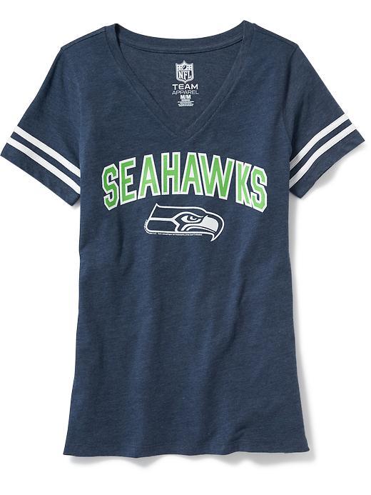 Old Navy Nfl V Neck Tee For Women - Seahawks
