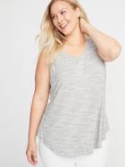 Luxe Plus-size Space-dye Swing Tank