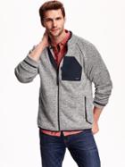 Old Navy Mens Fleece Jacket Size Xxl Big - Heather Grey