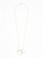 Old Navy Double Circle Pendant Necklace For Women - Gold