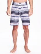 Old Navy Patterned Board Shorts For Men - Cloud Cover