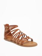 Old Navy Strappy Gladiator Sandals For Women - Cognac Brown