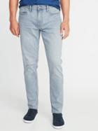 Old Navy Mens Slim Built-in Tough All-temp Jeans For Men Light Wash Size 36w