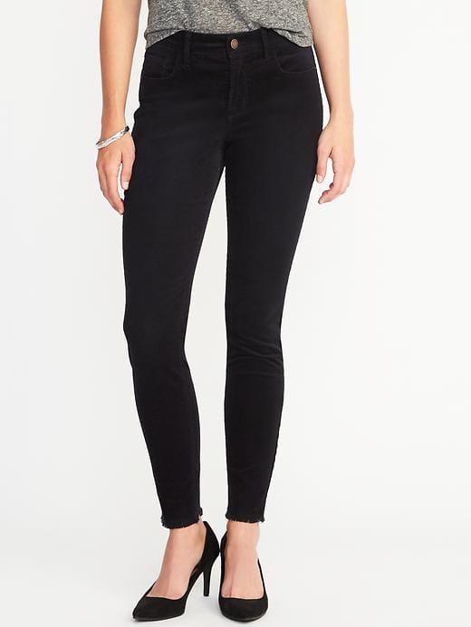 Old Navy Mid Rise Rockstar Cords For Women - Pewter