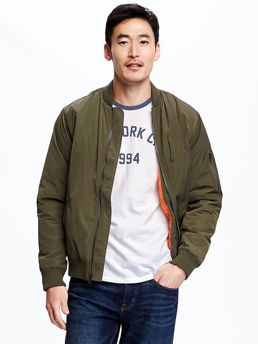 Old Navy Bomber Jacket For Men - Grazing Grasses