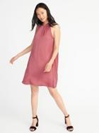 Old Navy Womens High-neck Swing Dress For Women Romantic Rose Size Xxl