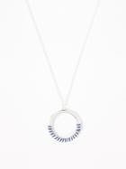 Wrapped Circle Pendant Necklace For Women