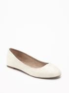 Old Navy Womens Sueded Ballet Flats For Women Bone Size 7