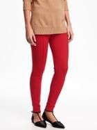 Old Navy Mid Rise Ponte Knit Leggings For Women - In The Red