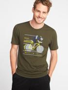 Old Navy Mens Graphic Go-dry Eco Performance Tee For Men Coast To Coast Size Xl