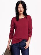 Old Navy Classic Lightweight Sweaters Size L Tall - Red Velvet Heather