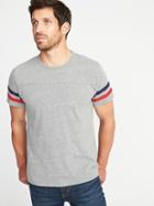Old Navy Mens Soft-washed Football-style Tee For Men Heather Gray Size M