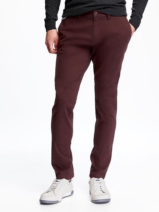 Old Navy Ultimate Skinny Khakis For Men - Wined Down