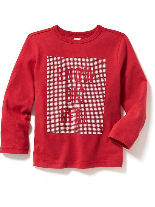 Old Navy Long Sleeve Graphic Tee Size 18-24 M - In The Red