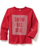 Old Navy Long Sleeve Graphic Tee Size 18-24 M - In The Red