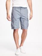 Old Navy Broken In Cargo Shorts For Men 10 3/4 - Tin