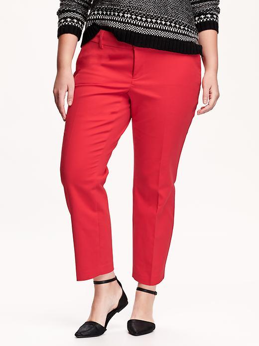 Old Navy Mid Rise Harper Pants Size 28 Regular Plus - In The Red