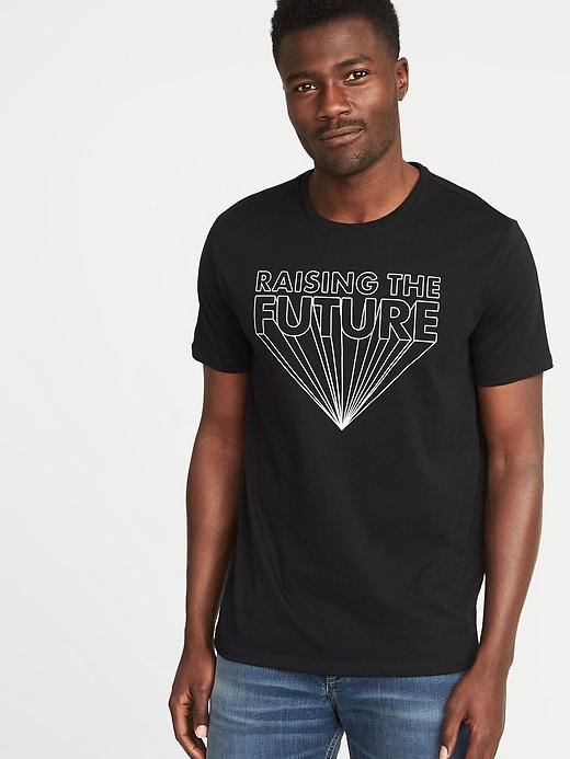 Old Navy Mens Graphic Crew-neck Tee For Men Raising The Future Size Xs