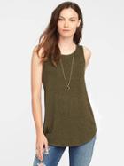Old Navy High Neck Brushed Knit Swing Tank For Women - Hunter Pines