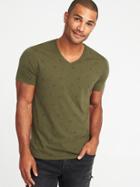 Old Navy Mens Soft-washed Printed Perfect-fit V-neck Tee For Men Olive Arrow Print Size Xs