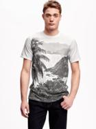Old Navy Paradise Graphic Tee For Men - White