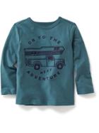 Old Navy Long Sleeve Graphic Tee Size 18-24 M - River Of Dreams