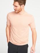 Old Navy Mens Built-in Flex Go-dry Performance Tee For Men Coral Pink Size S