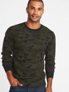 Old Navy Mens Built-in Flex Thermal-knit Tee For Men Camo Size Xs