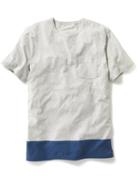 Old Navy Color Block Pocket Tee - Heather Oatmeal