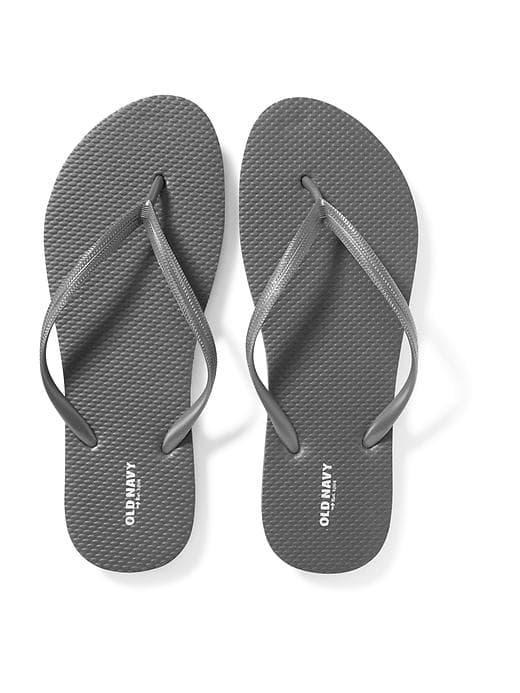 Old Navy Womens Classic Flip-flops For Women Magnum Gray Size 6