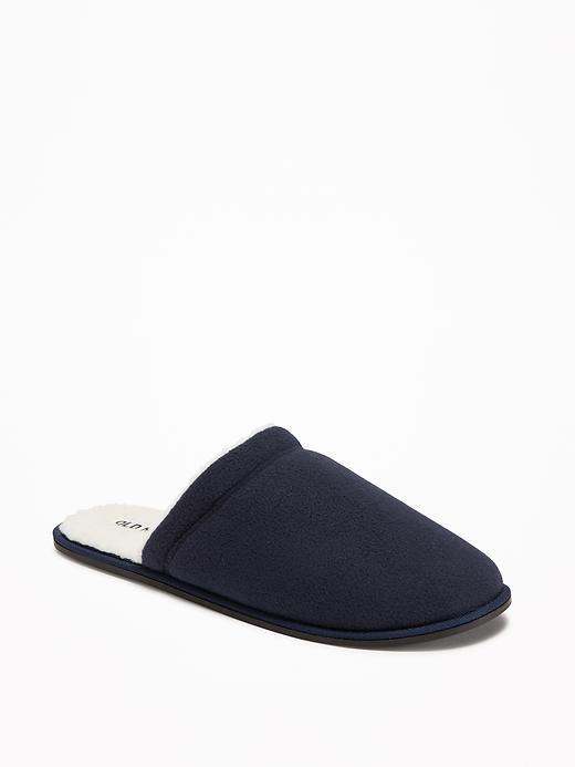 Old Navy Performance Fleece Slippers For Men - Ink Blue