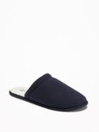 Old Navy Performance Fleece Slippers For Men - Ink Blue