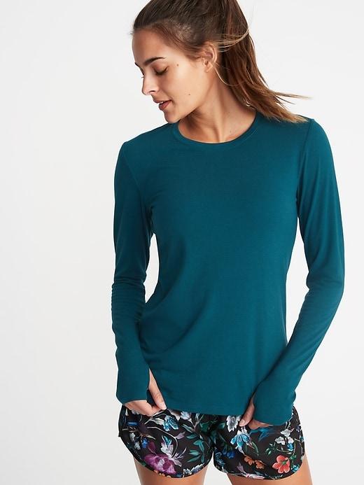 Old Navy Womens Crew-neck Performance Tee For Women Galactic Size Xs