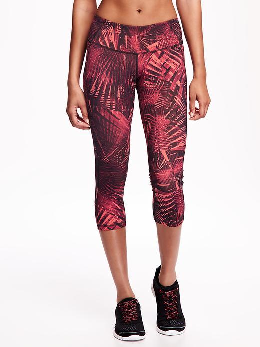 Old Navy Go Dry Cool Compression Crops For Women 20 - Pink Palm
