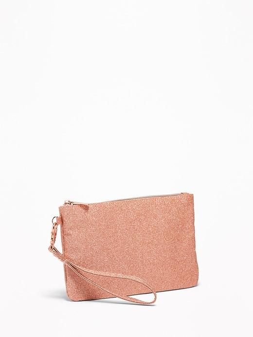 Zip-top Charging Wristlet Clutch For Women