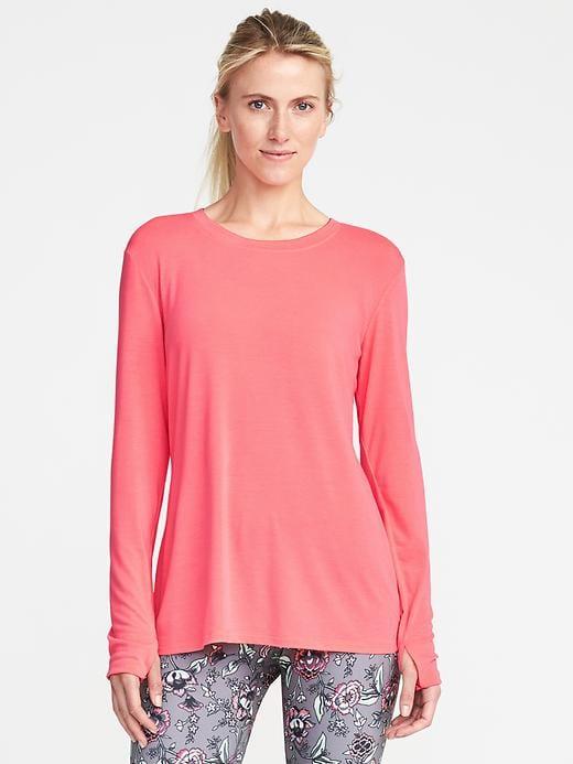Old Navy Go Dry Ultra Light Top For Women - Bright Stuff Neon