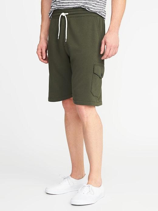 Old Navy Mens Fleece Cargo Shorts For Men Ancient Forest Size S