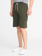 Old Navy Mens Fleece Cargo Shorts For Men Ancient Forest Size S