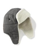 Old Navy Tweed Trapper Hat For Men - Herringbone