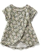 Old Navy Printed Tulip Tee - Green Floral