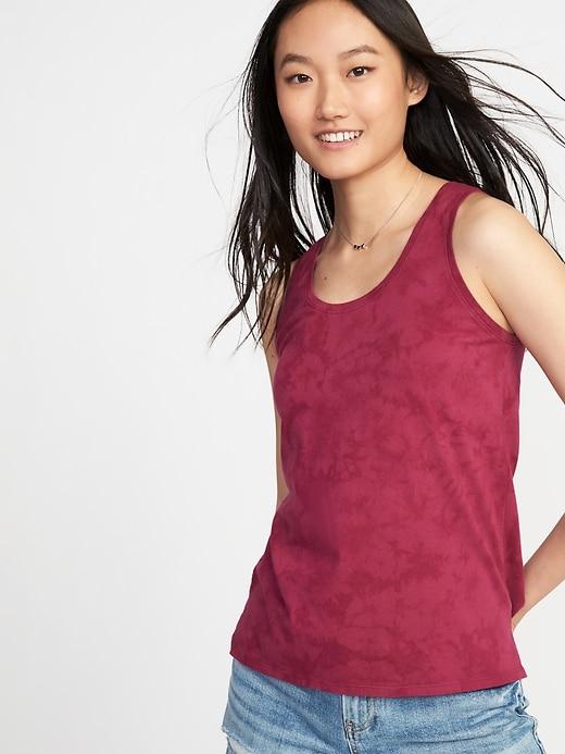 Old Navy Womens Everywear Scoop-neck Tank For Women Berry Size S