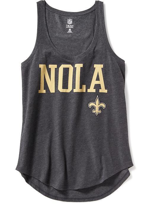 Old Navy Relaxed Nfl Scoop Neck Graphic Tank For Women - Saints
