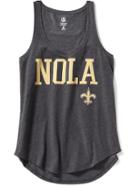 Old Navy Relaxed Nfl Scoop Neck Graphic Tank For Women - Saints